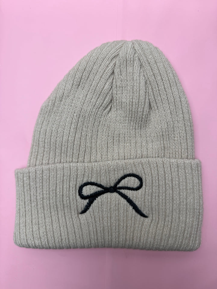 Bow Knit Beanie