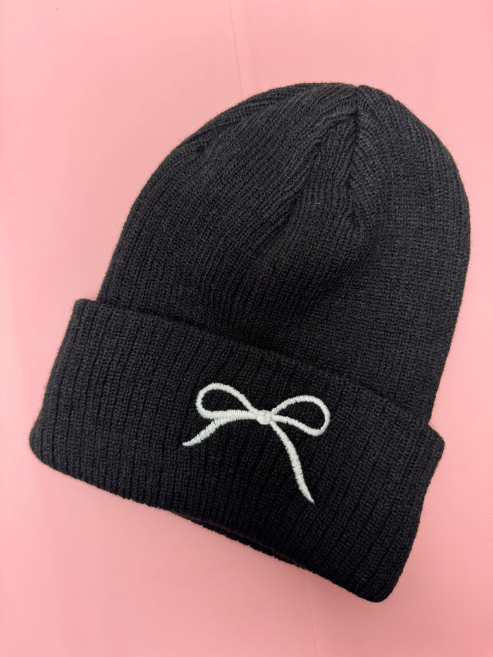 Bow Knit Beanie
