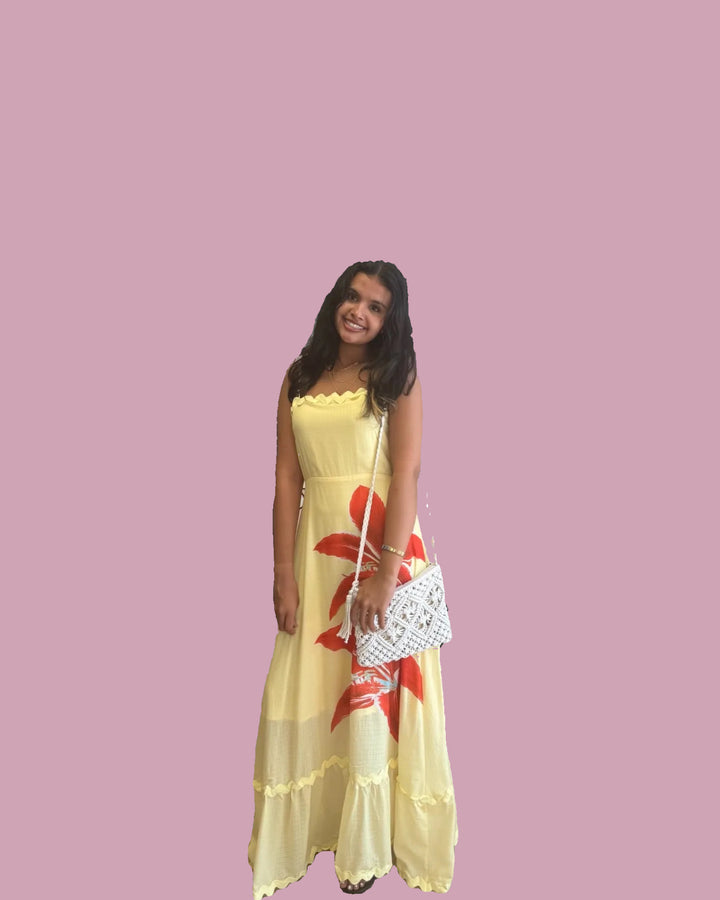 Sunset Hibiscus Dress