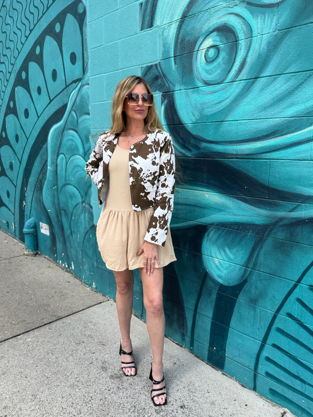 Cow Print Jacket