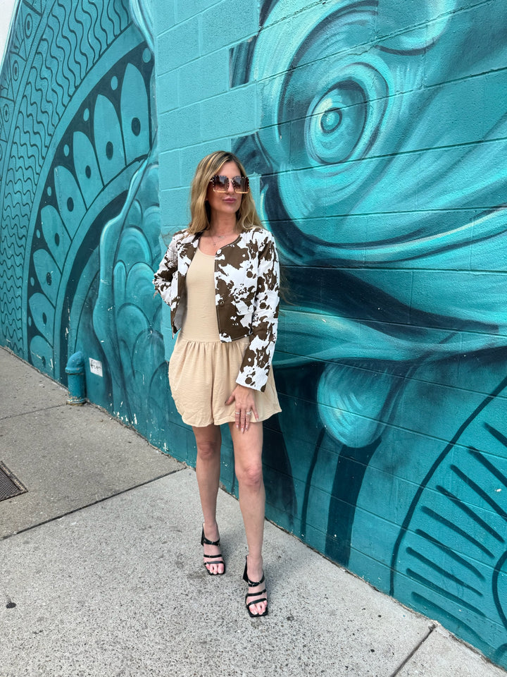 Beige Basic Romper