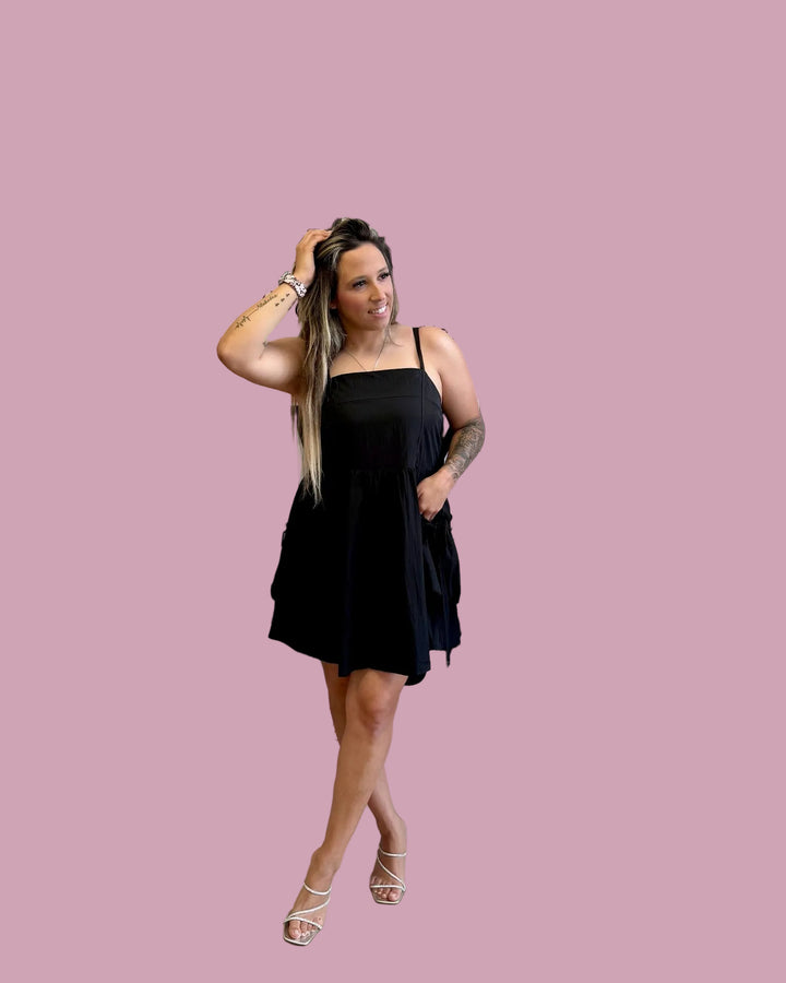 Black Daisy Lane Dress