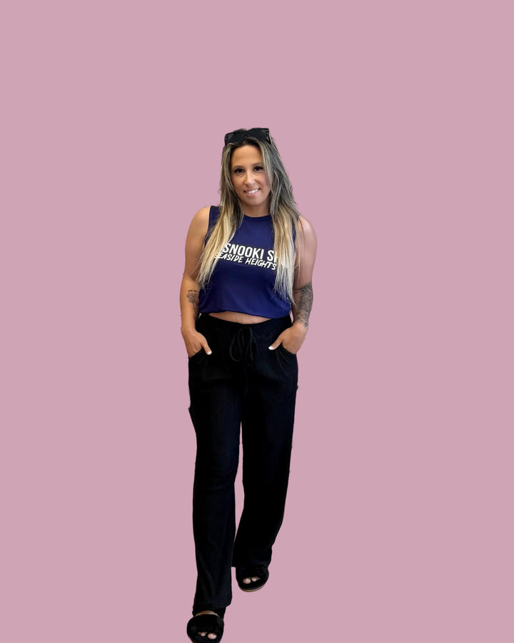 Ribbed Tie Lounge Pants
