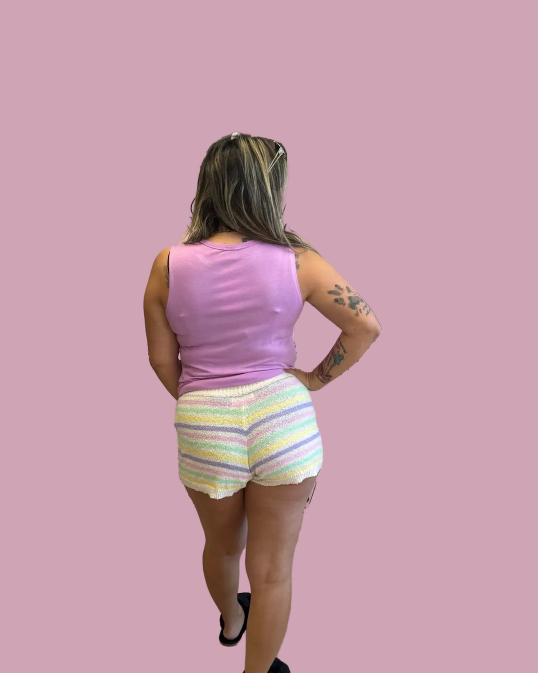 Colorblock Mini Shorts