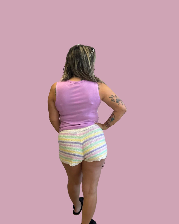 Colorblock Mini Shorts