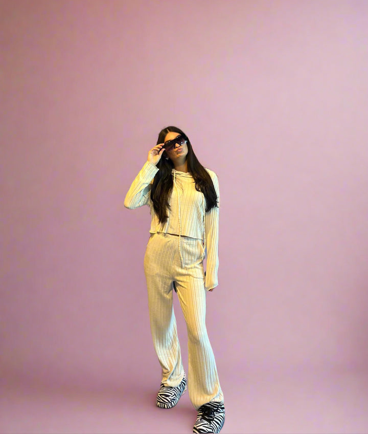 Ribbed Hoodie Lounge Set