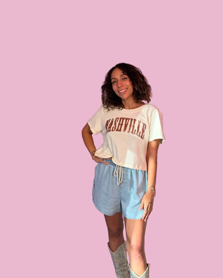 Nashville Crop Tee
