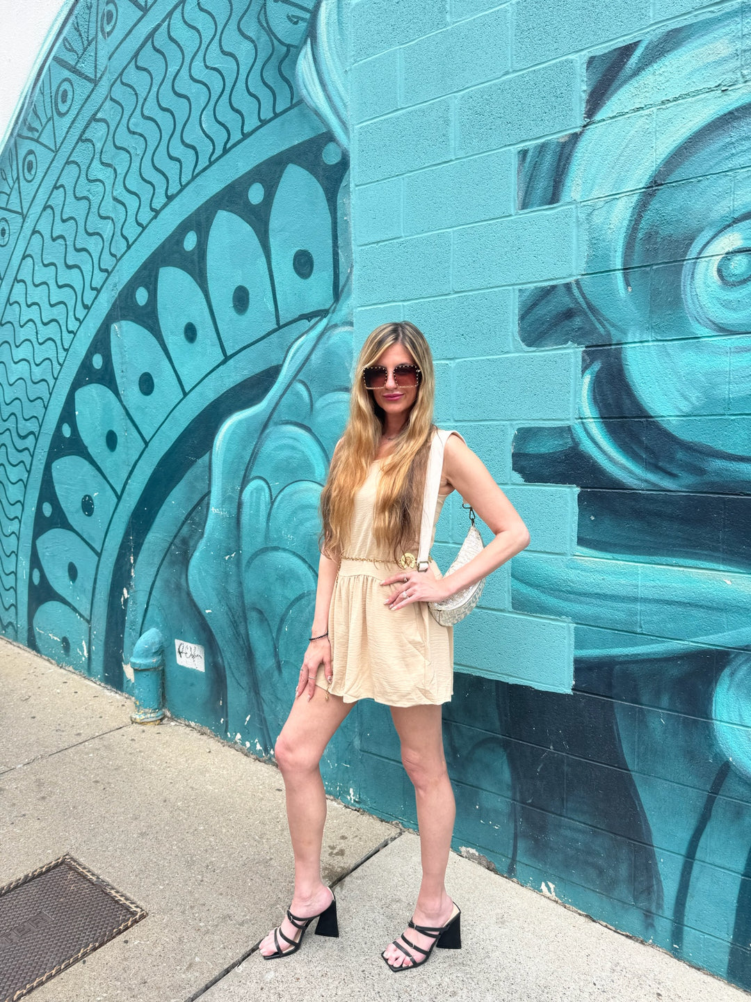 Beige Basic Romper