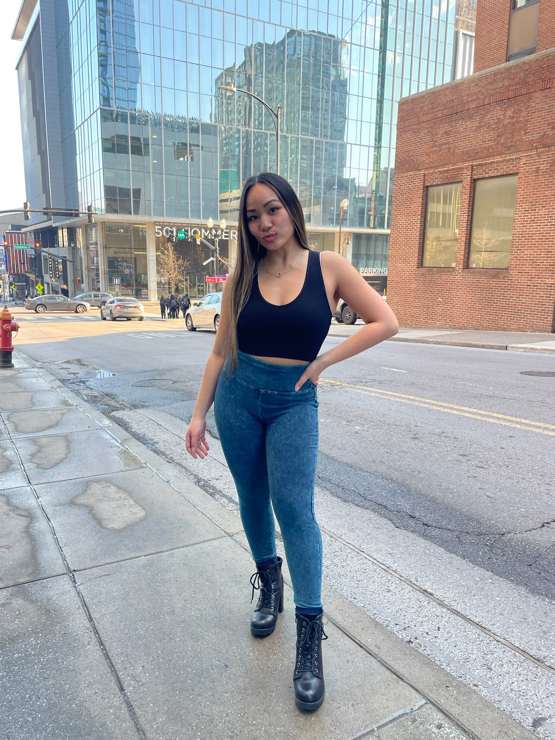Acid Wash Leggings