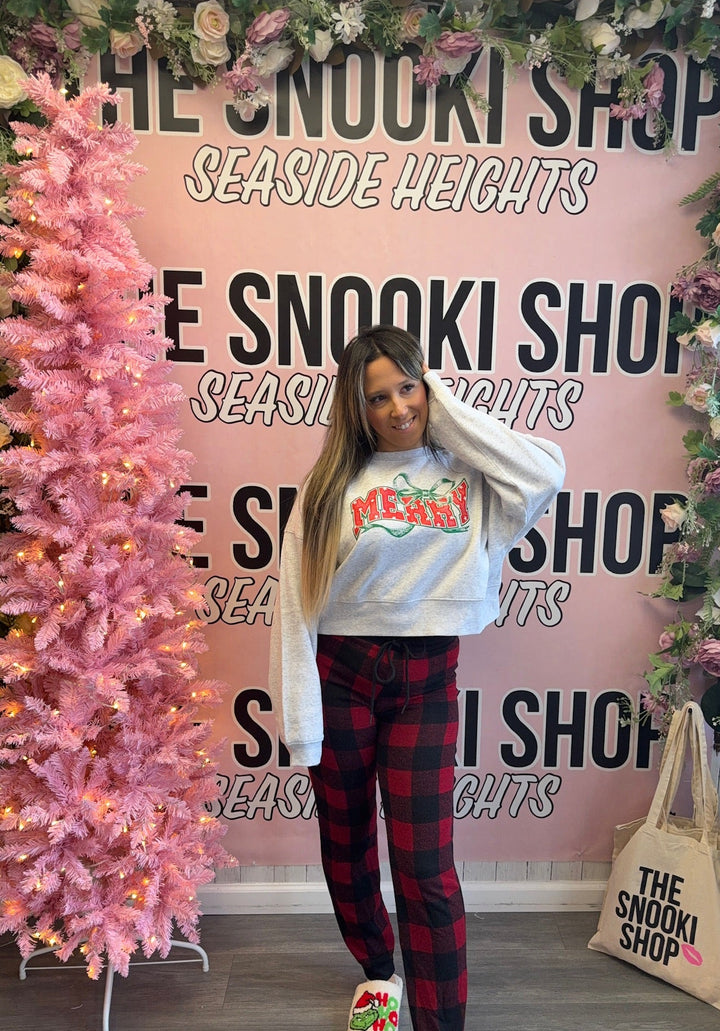 Merry Christmas Bow Crewneck