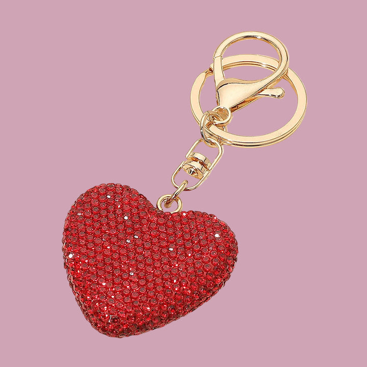 Bling Heart Keychain