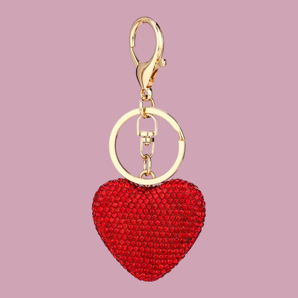 Bling Heart Keychain