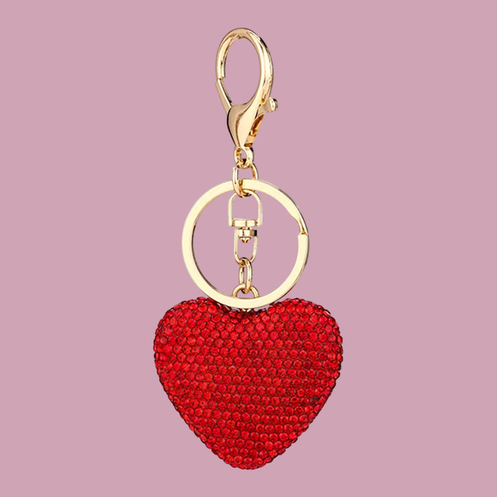 Bling Heart Keychain