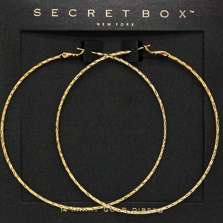 14K Gold Dipped Hoop Earrings