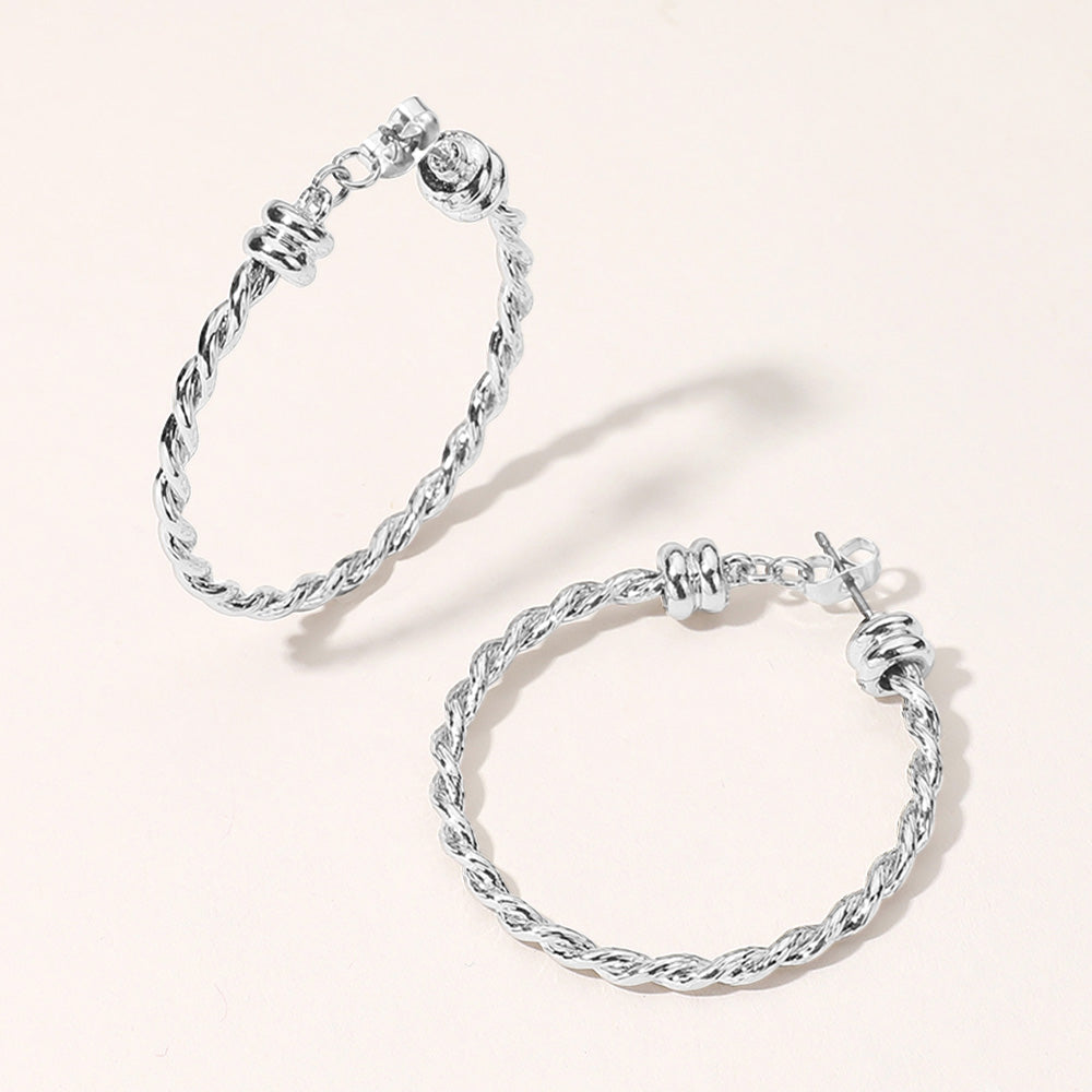 Rope Hoop Earring