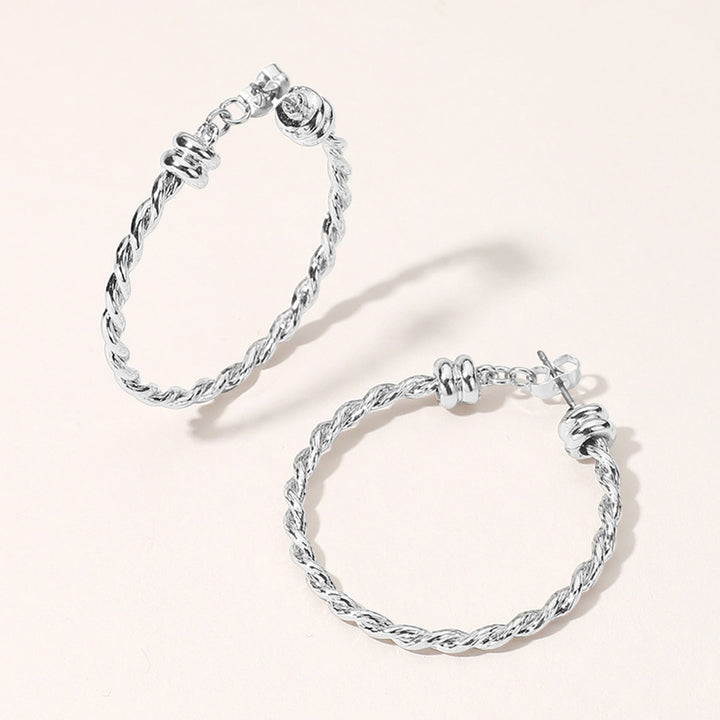 Rope Hoop Earring