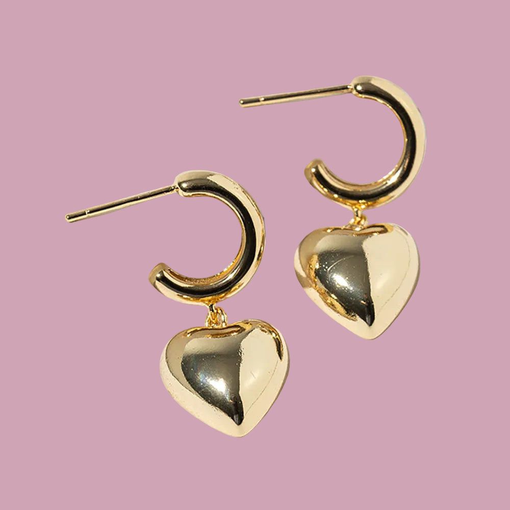 Heart Dangle Earrings