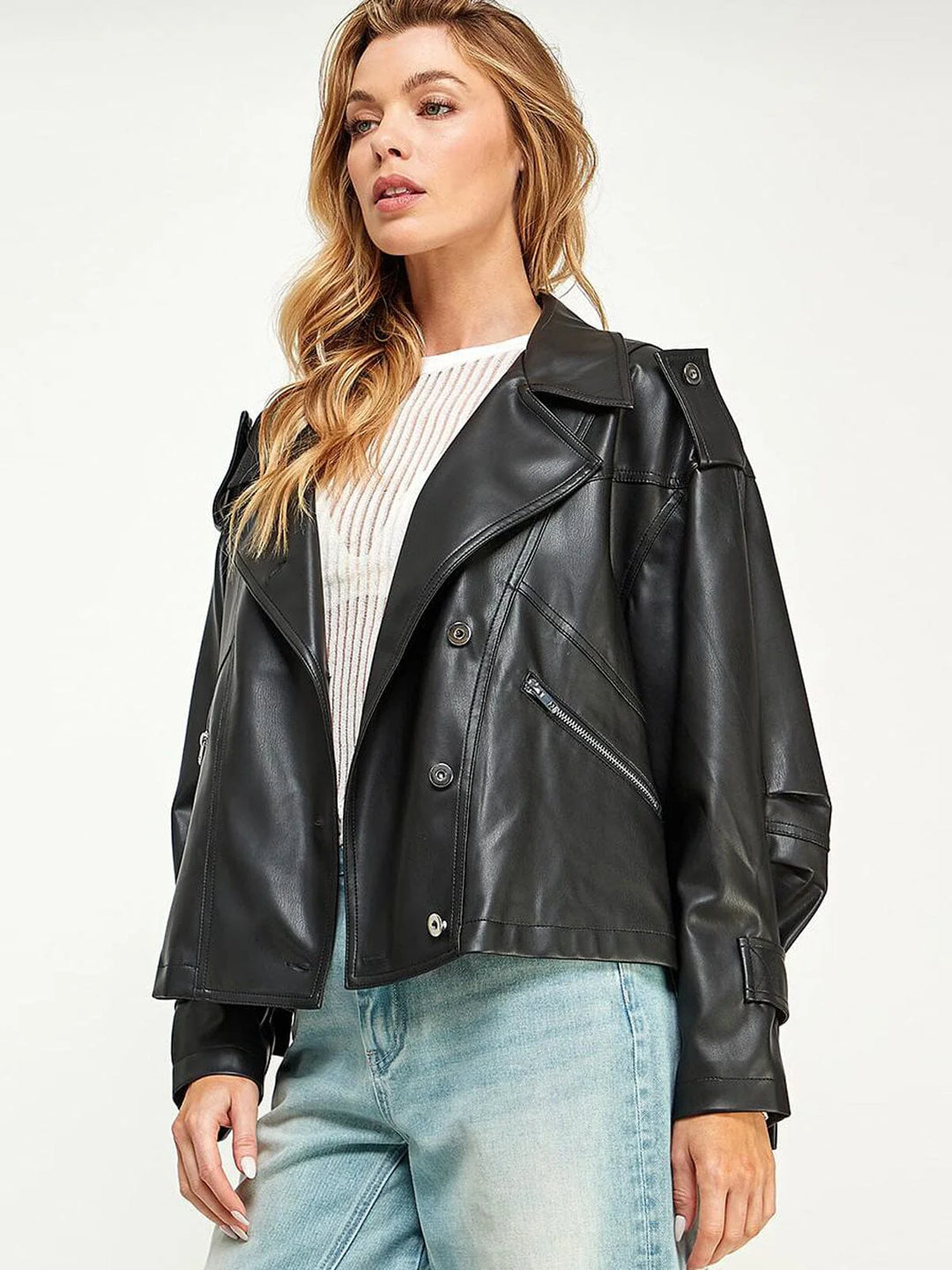 Black Pleather Jacket