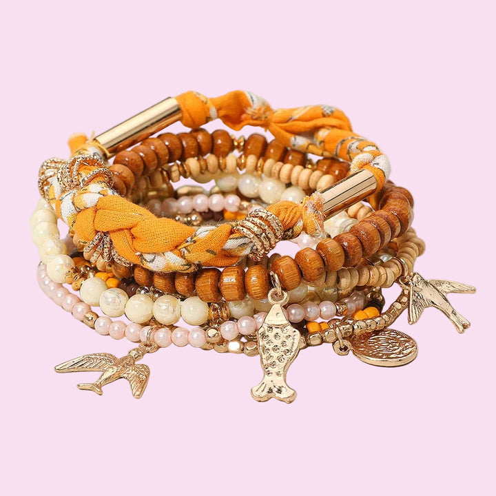 Golden Sparrow Bracelet Set
