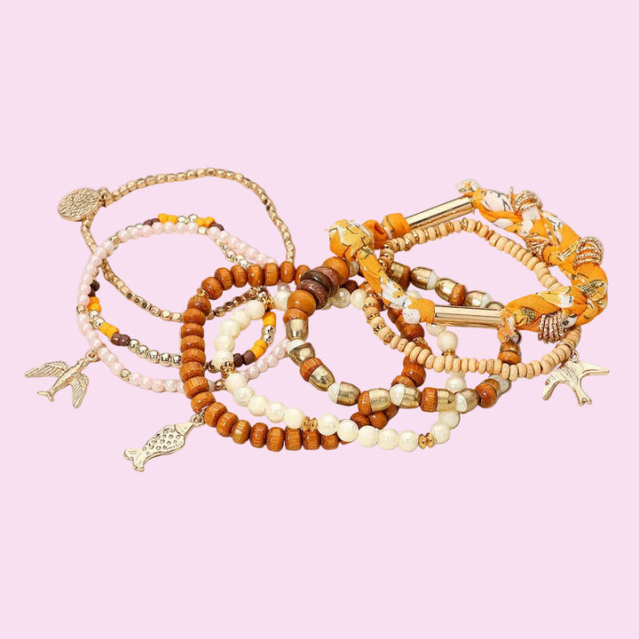 Golden Sparrow Bracelet Set