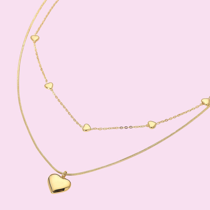 Gold Heartstring Necklace