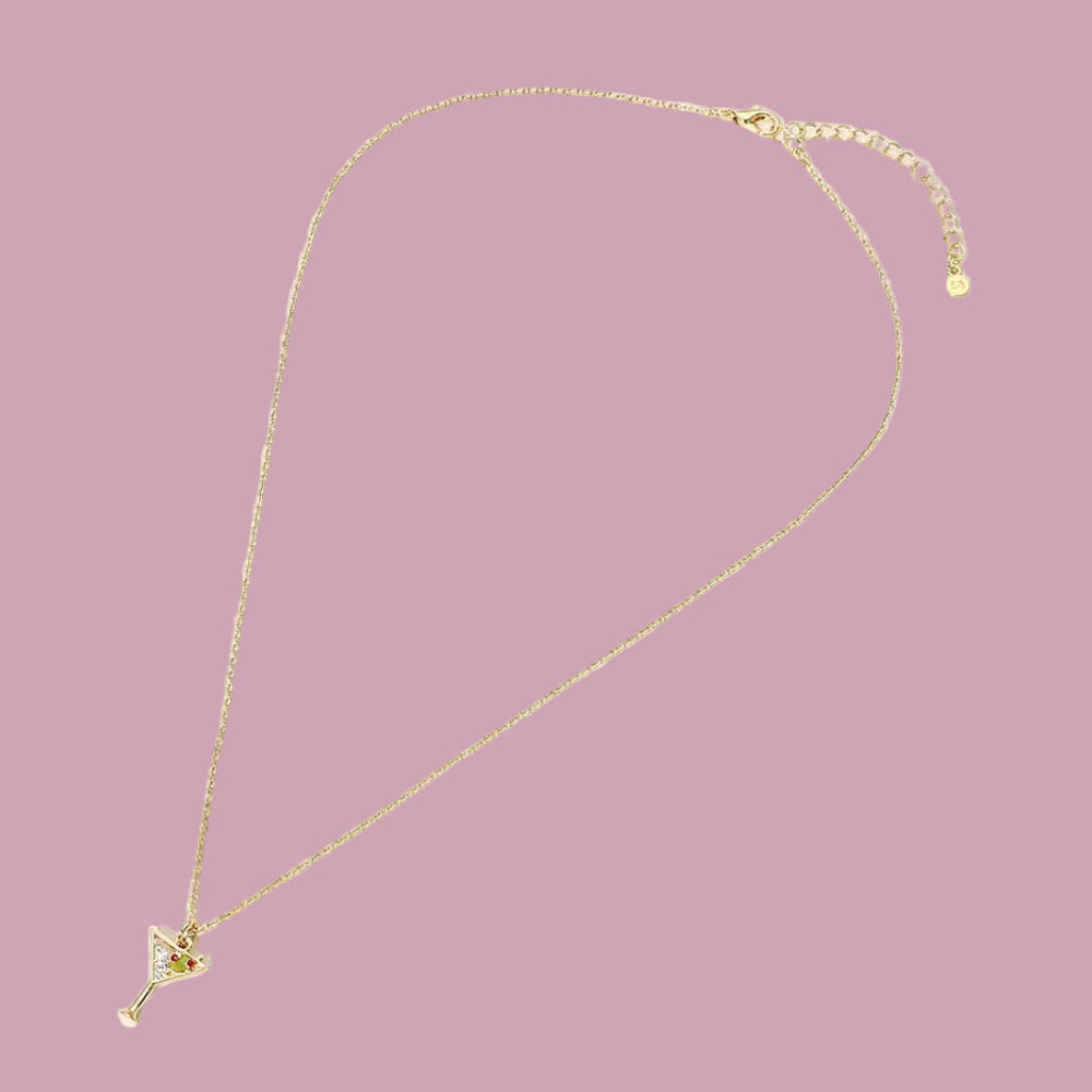 Martini Glass Necklace