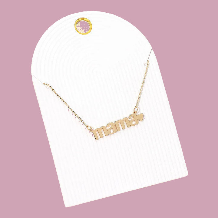 Mama Plate Necklace