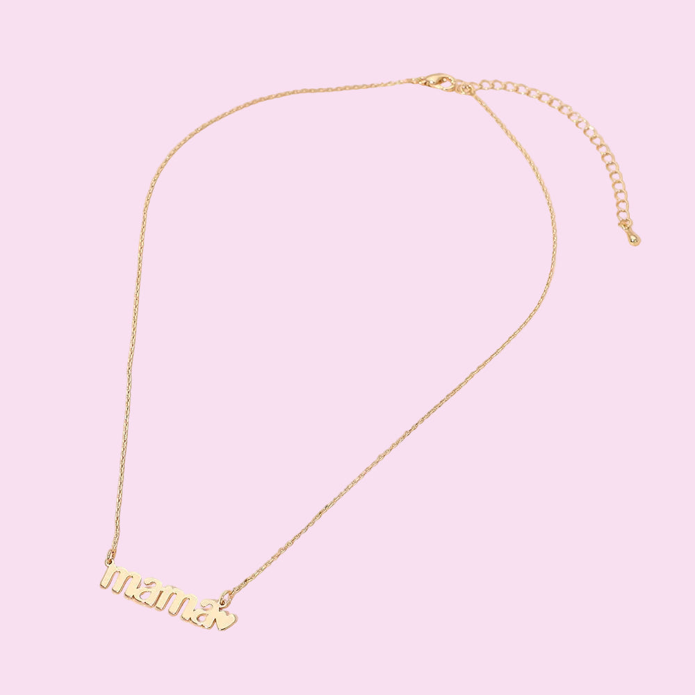 Mama Plate Necklace