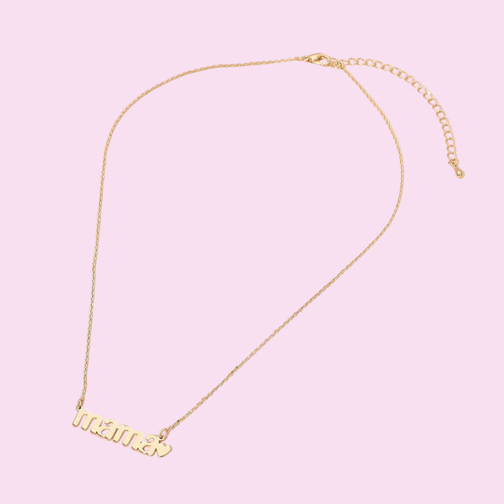 Mama Plate Necklace