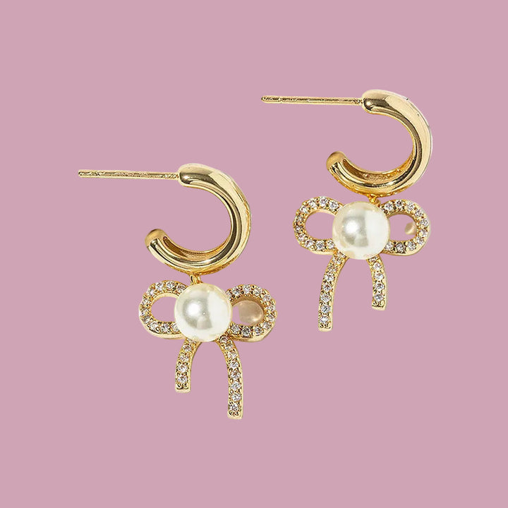 Bow & Glow Mini Hoops