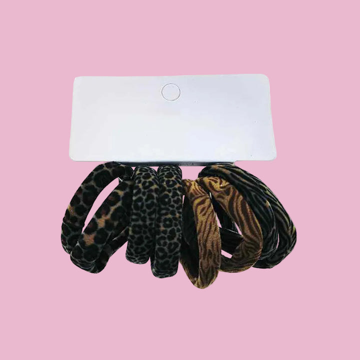 Animal Print Hair Tie Set