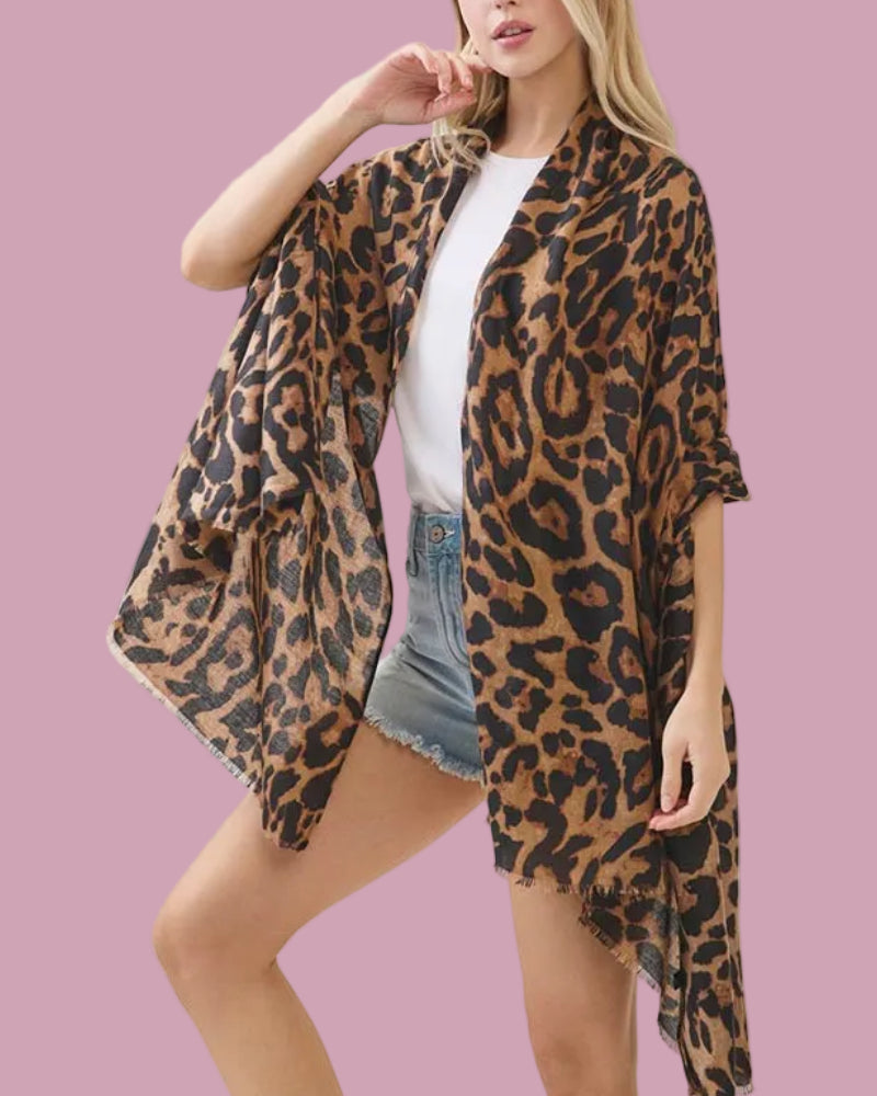 Leopard Wrap Scarf