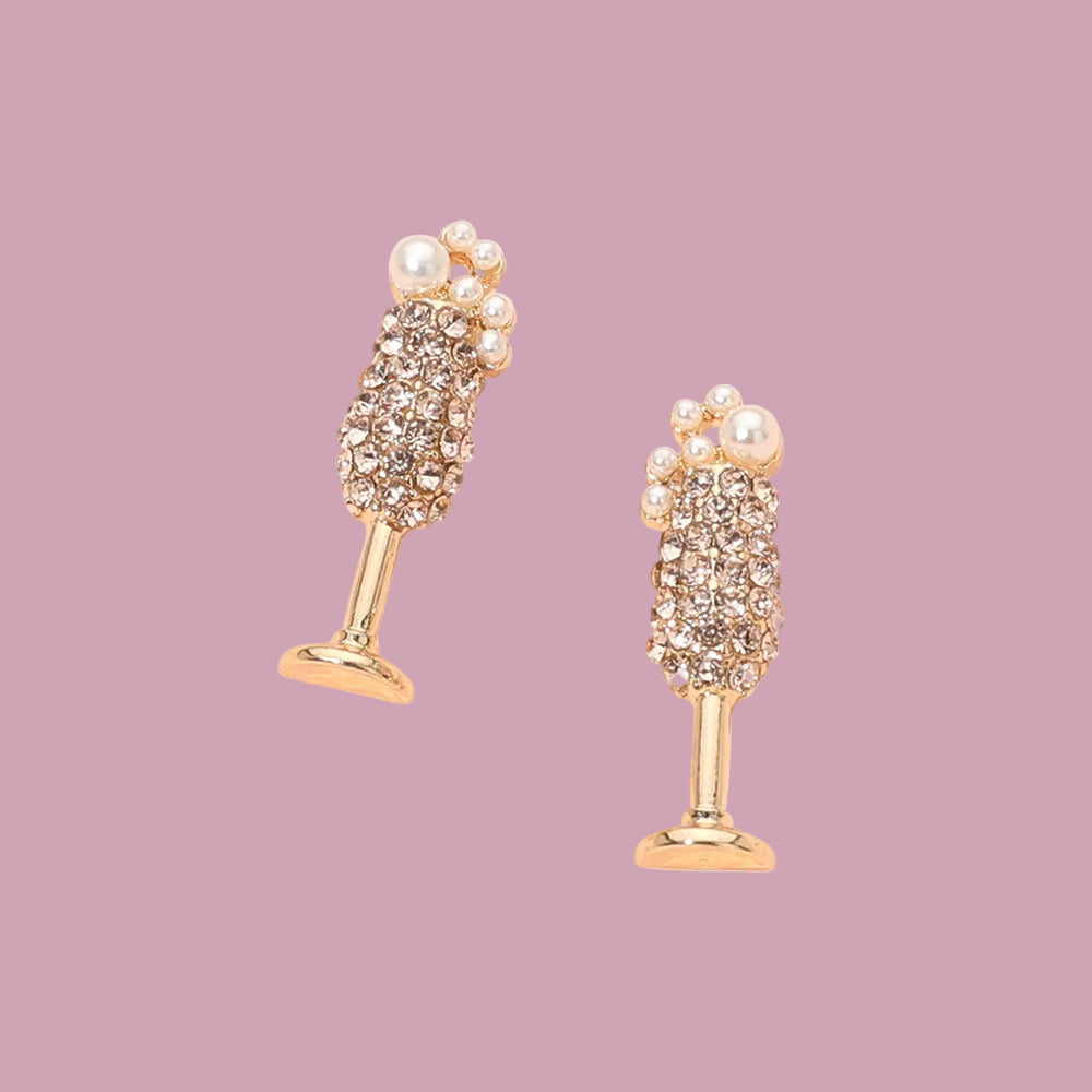 Champagne Stud Earrings