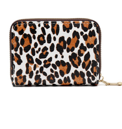 Small Leopard Zipper Wallet