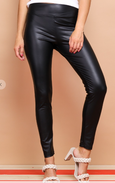 Black Pleather Pants – The Snooki Shop