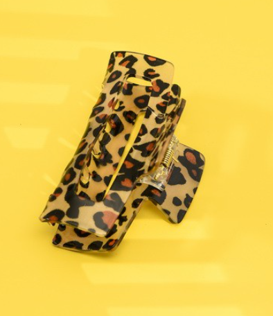 Leopard Snooki Claw Clip