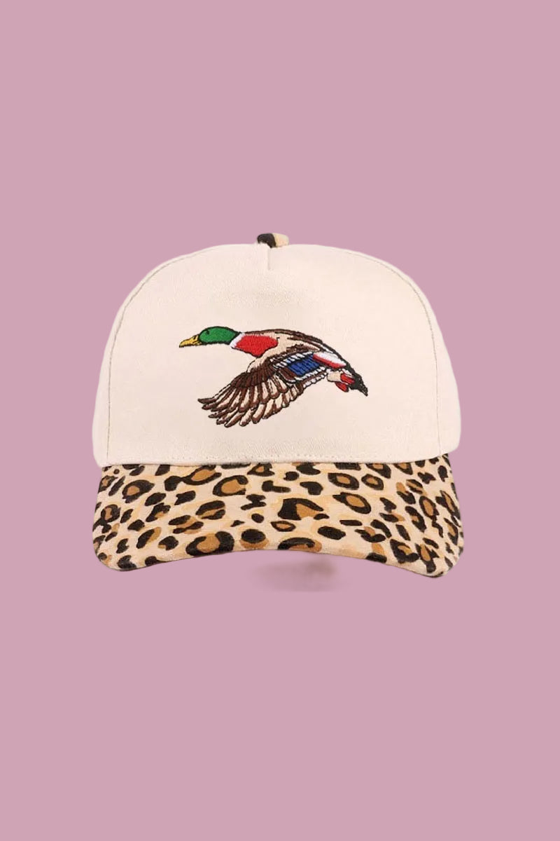 Leopard Duck Hat