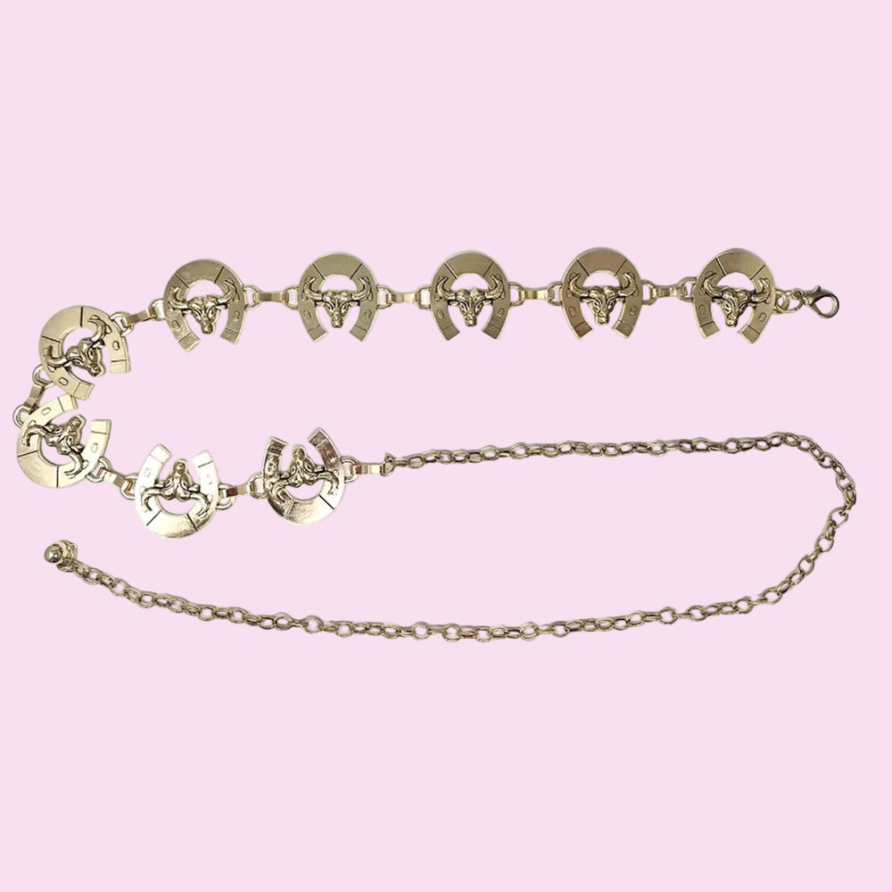 Gold Horseshoe Belt