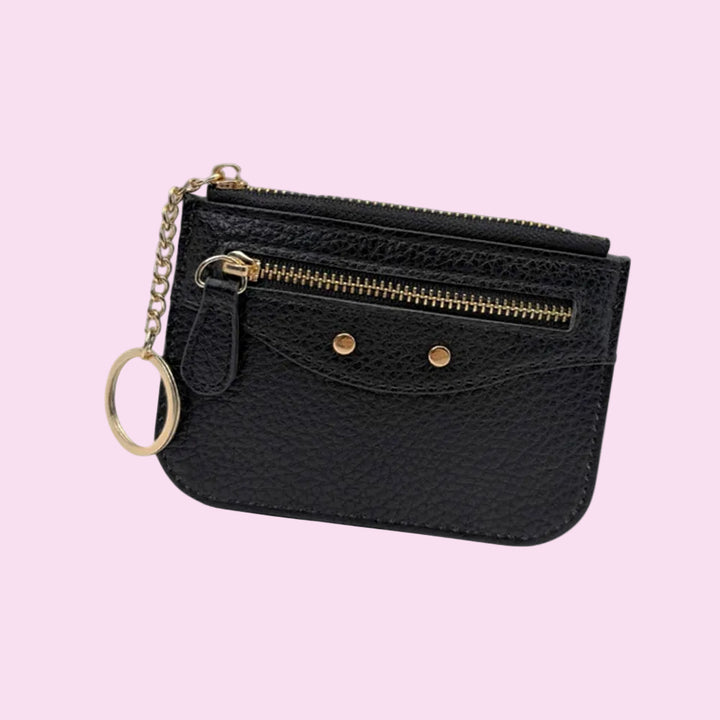 Black Wallet Keychain