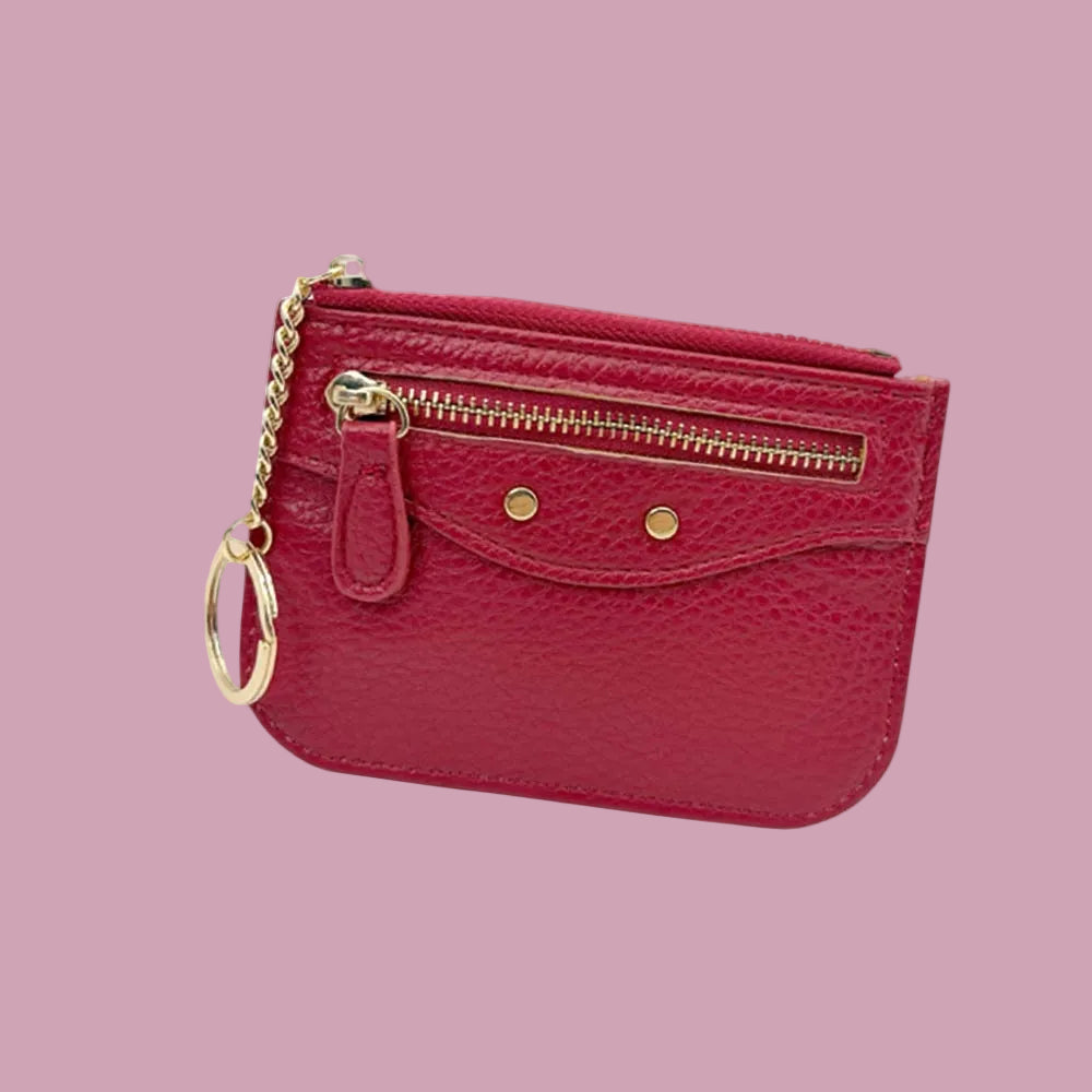 Red Wallet Keychain