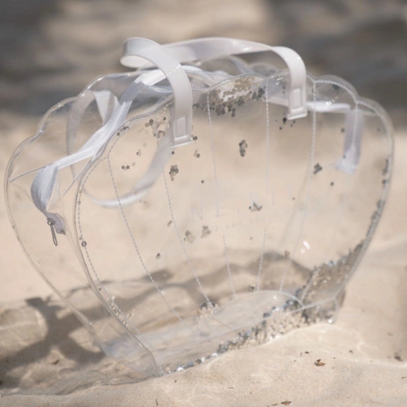 Clear Sparkle Shell Bag