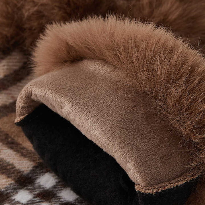 Plaid Touch Gloves