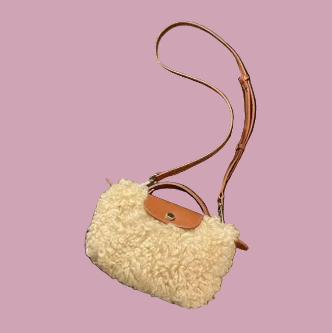 Plush Lamb Wool Handbag