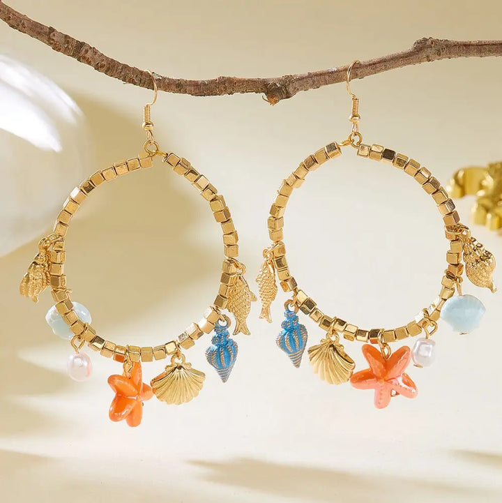 Golden Tide Hoops