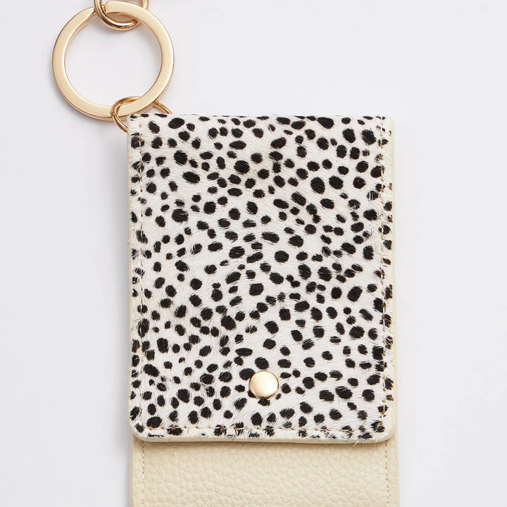 Animal Print Card Holder Keychains