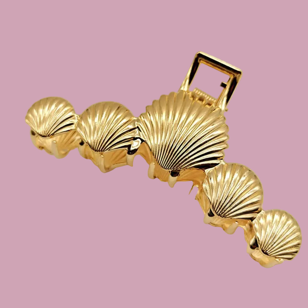 Gold Shell Claw Clip