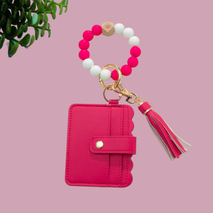 Beaded Card Holder Wristlet