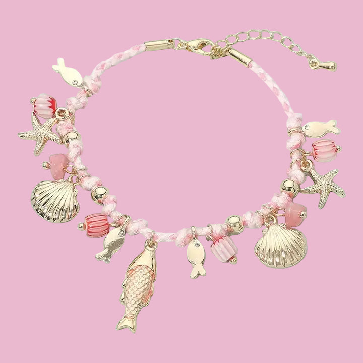 Pink Oceans Charm Bracelet