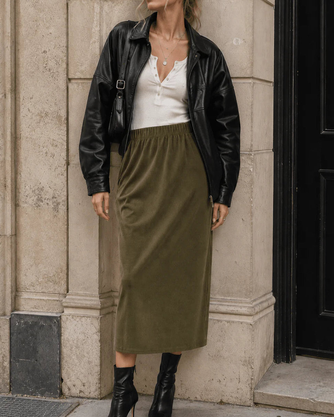 The Sutton Corduroy Skirt