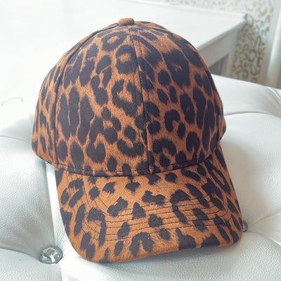 Brown Leopard Baseball Hat